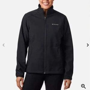 COLUMBIA Jacket Black Kruser Ridge Fleece Lined Soft Shell Jacket Size Medium